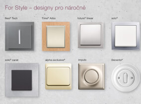 Designová řada vypínačů For Style pro náročné