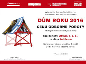 Cena od poroty - 2. místo