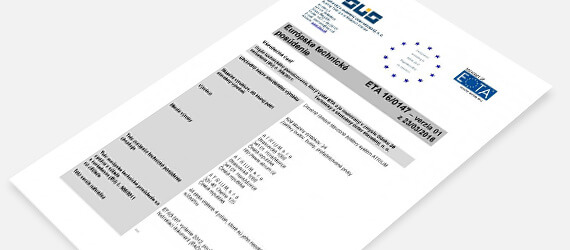 Evropská certifikace na konstrukce ATRIUM