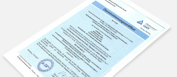 Atest od LGA Norimberk