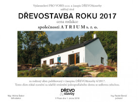 Dřevostavba roku 2017