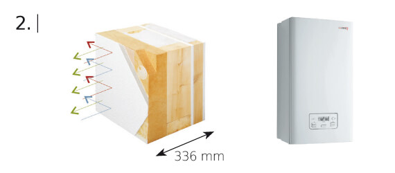 Konstrukce ATRIUM CLIMA COMFORT + plynový kotel