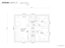 Přízemní dřevostavba Vario 63