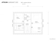 Podkrovní dřevostavba Variant 103