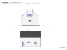 Podkrovní dřevostavba Variant 103