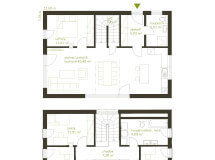 Podkrovní dřevostavba Lyra Profi 134