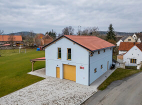 Realizace nástavby hasičské zbrojnice.