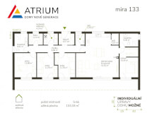 Přízemní dřevostavba Mira 133