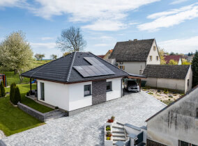 Přízemní individuální dřevostavba ATRIUM