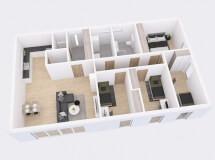 Přízemní dřevostavba Vela 115