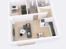 Půdorys Lyra 102 přízemí