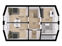 Podkrovní dřevostavba Vario Profi 119