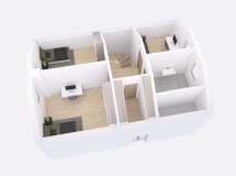 Podkrovní dřevostavba Vario Profi 119