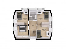 Podkroví domu Variant 139