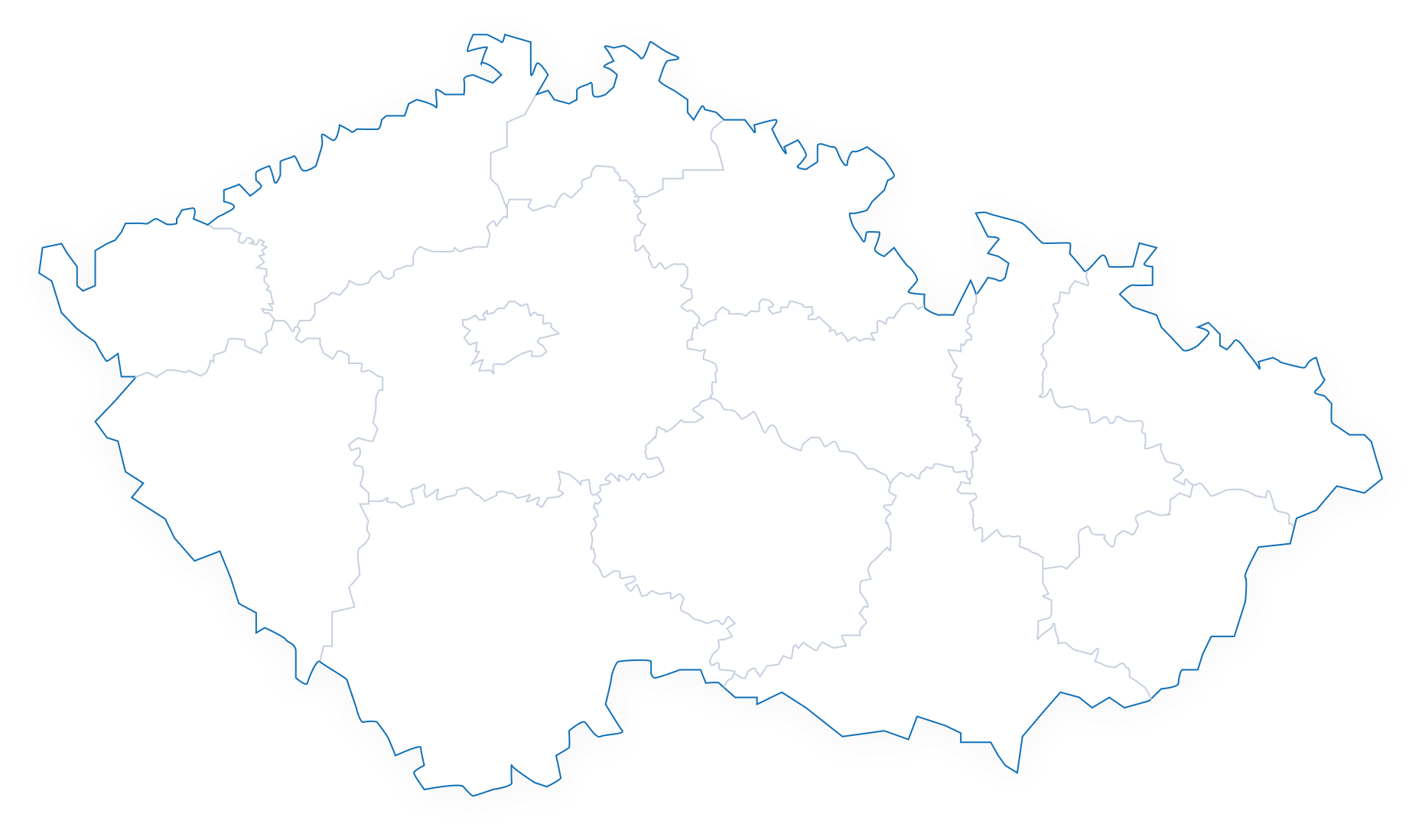 Mapa ČR — poradci v regionech