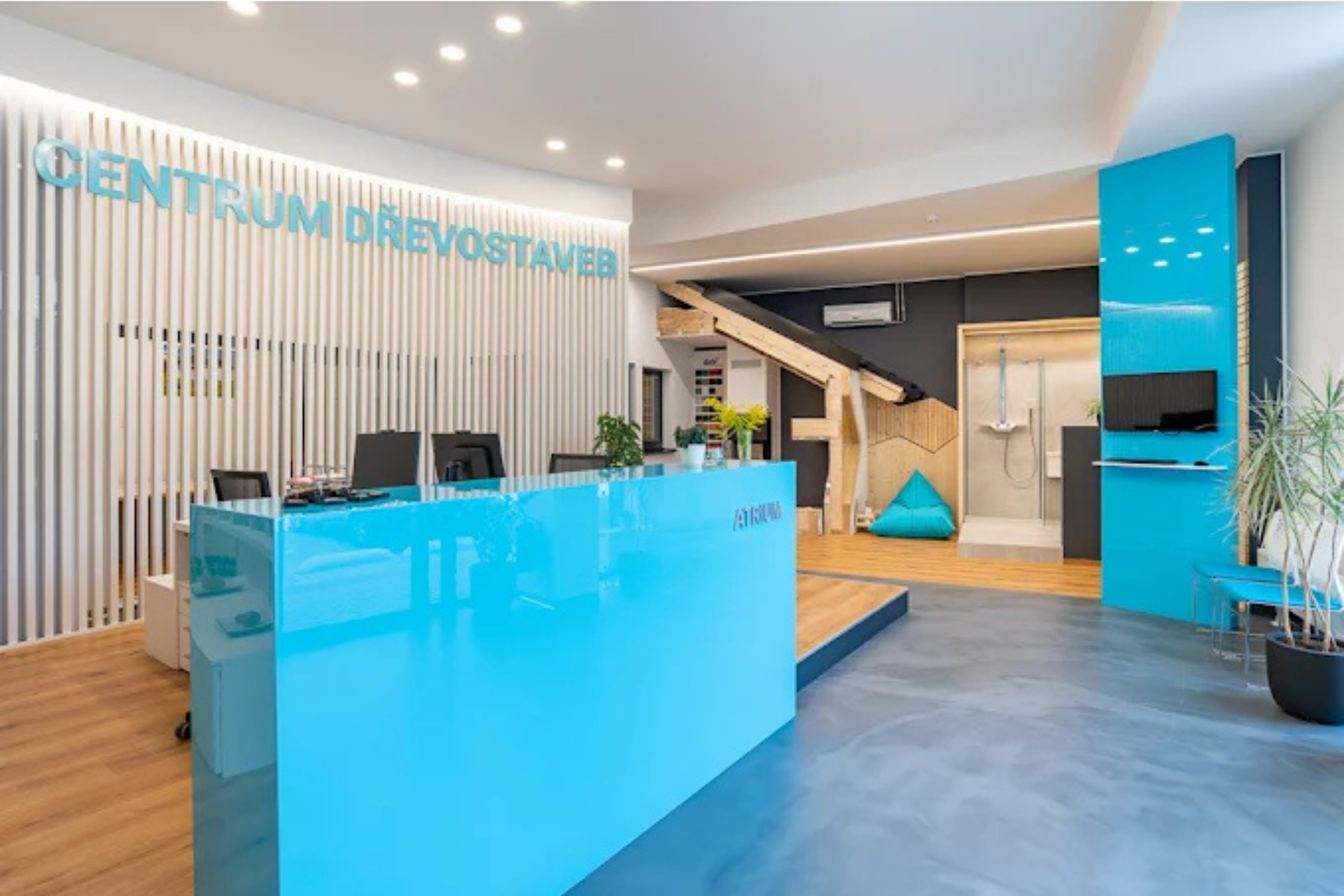 Centrum dřevostaveb ATRIUM Brno - interiér